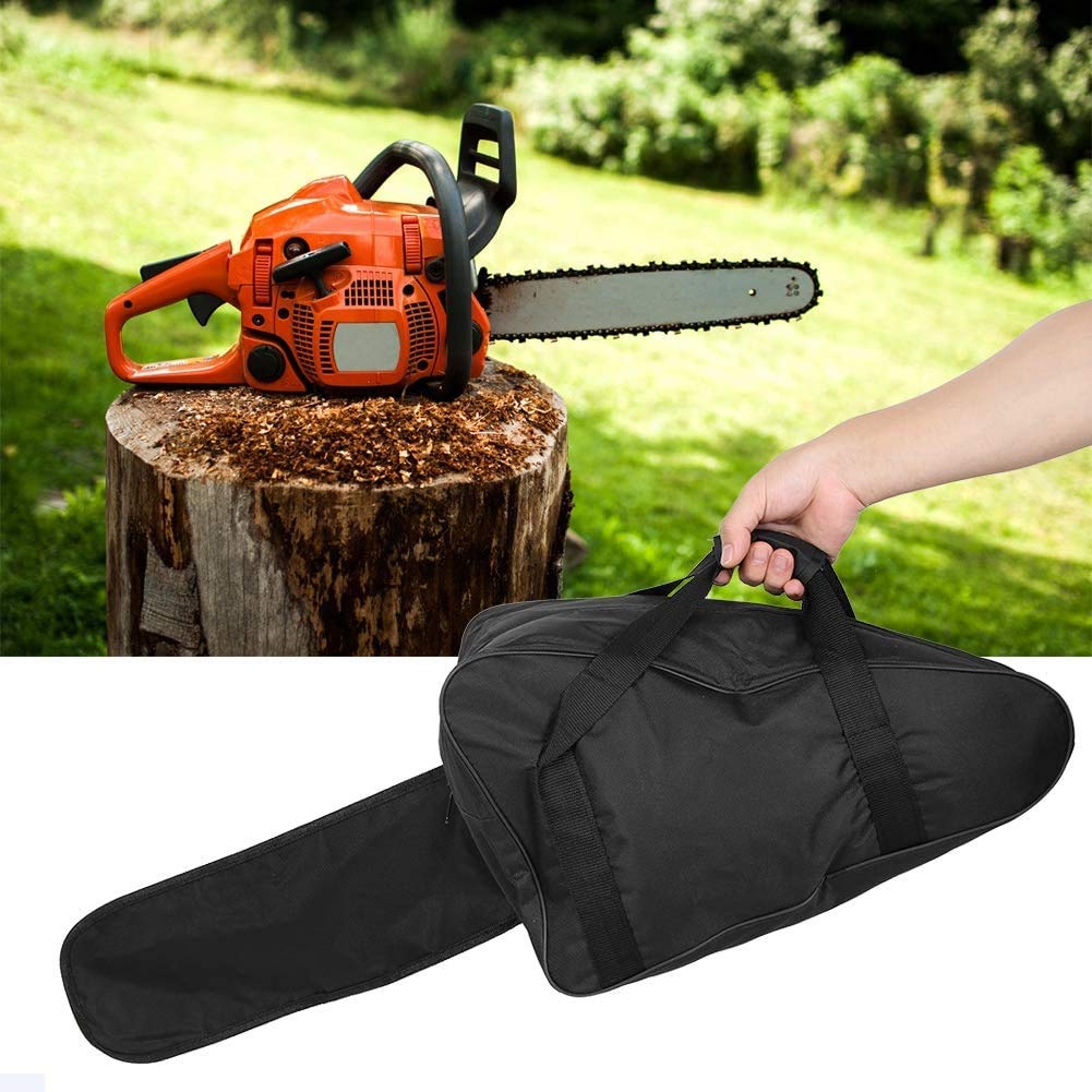 Wifehelper Oxford Cloth Chain Saw Bag, Portable Waterproof Chainsaw Case, Fits Most Models: 45, 52, 58
