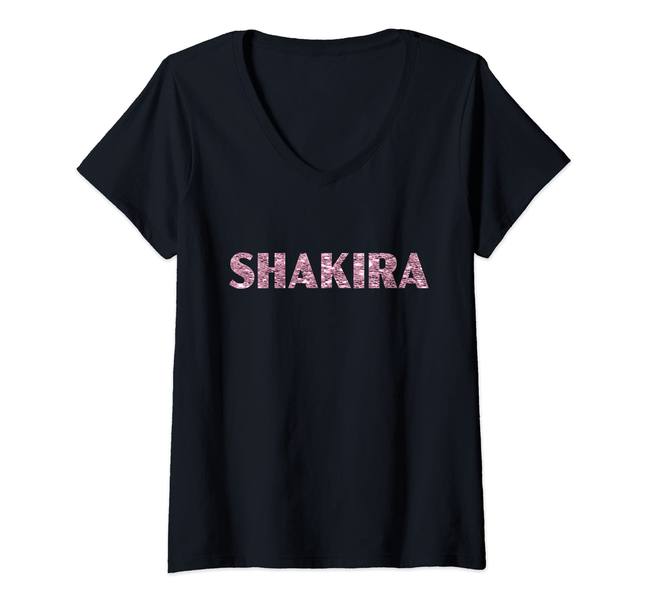 Photo 1 of Womens Shakira Heart Pink V-Neck T-Shirt