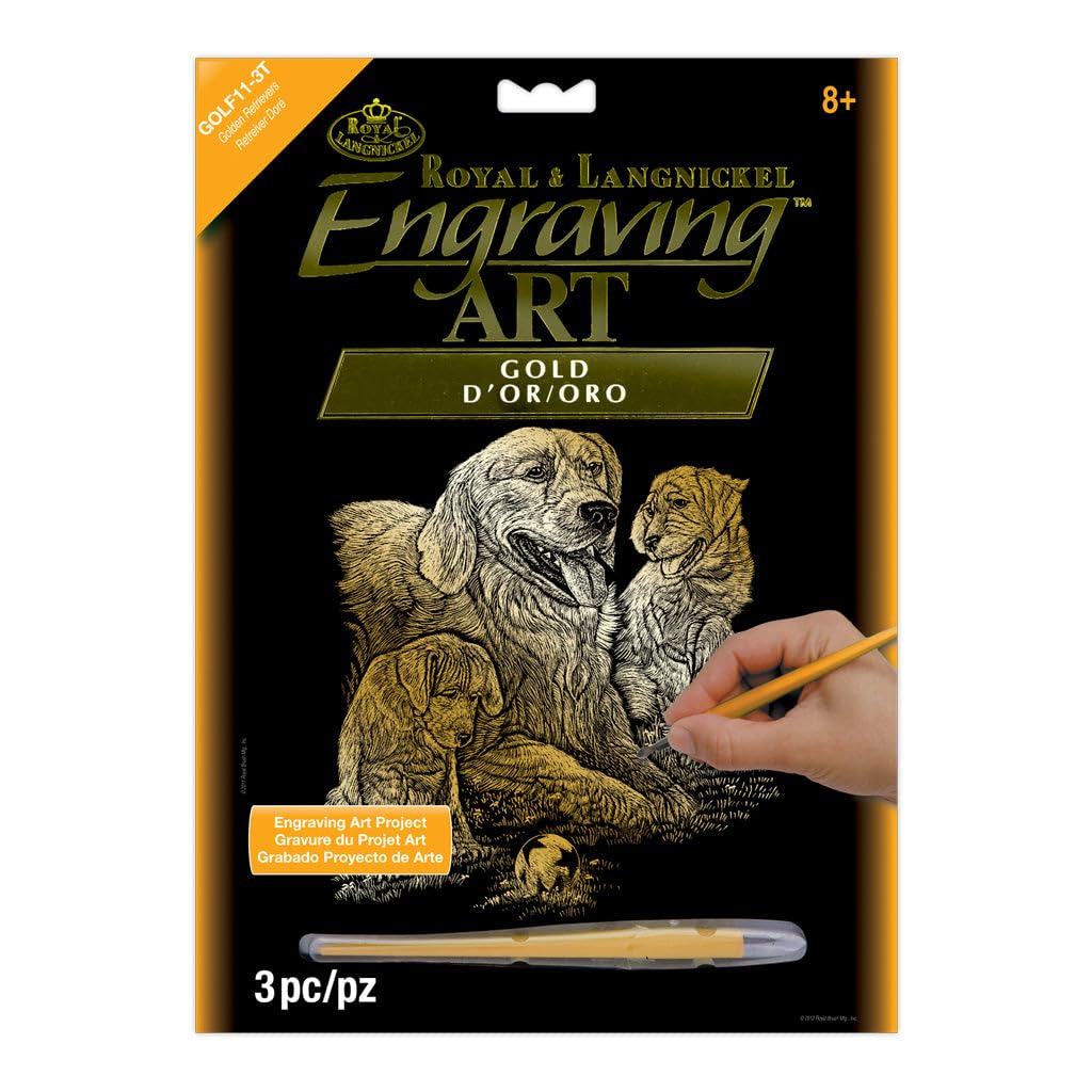 Royal & Langnickel Golden Retriever Engraving Art Set