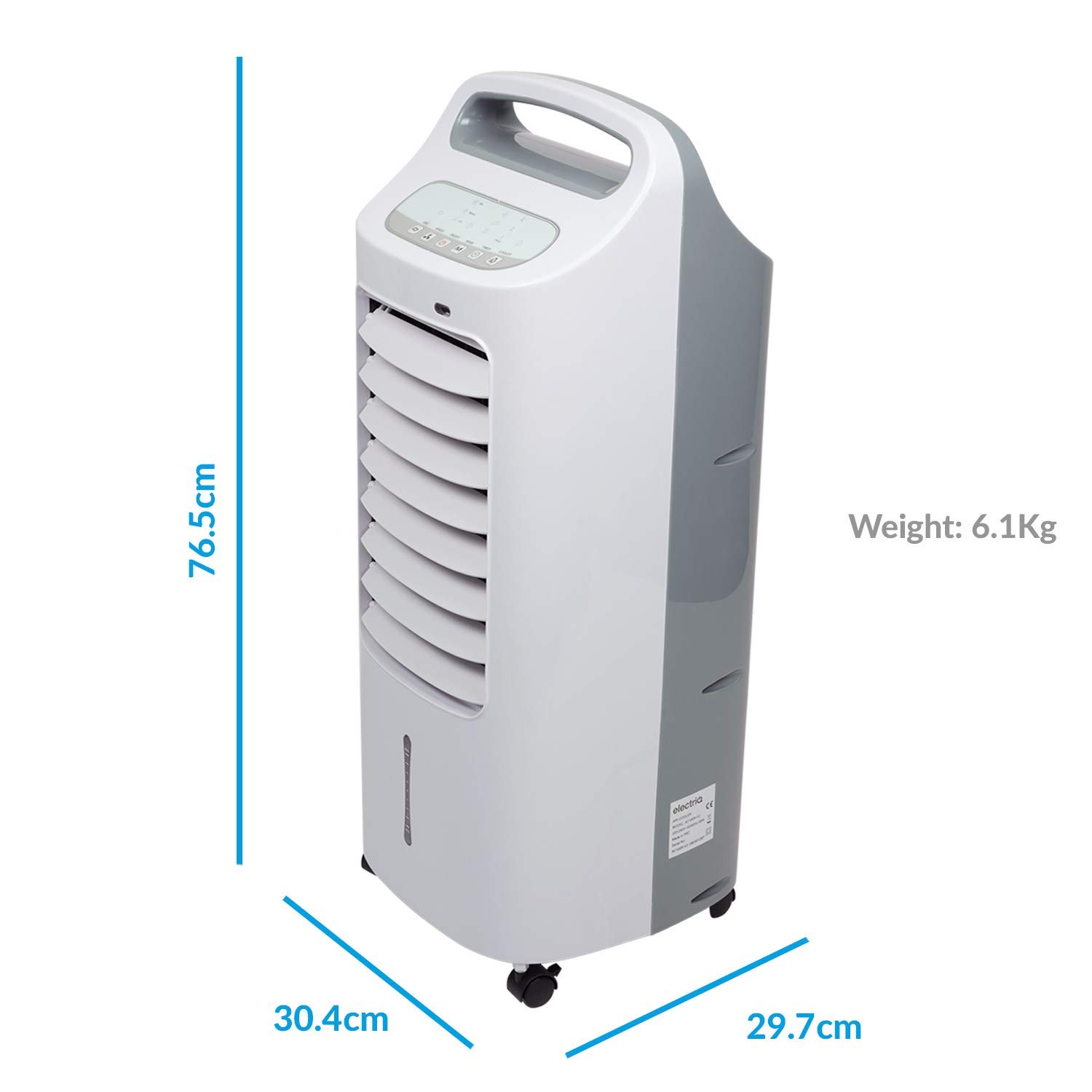 electriQ Slimline Mobile Portable Evaporative Air Cooler Built-in Air
