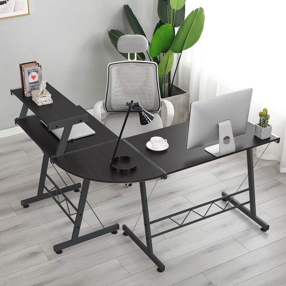Best Computer Desk L Shaped With Mobile Drawers