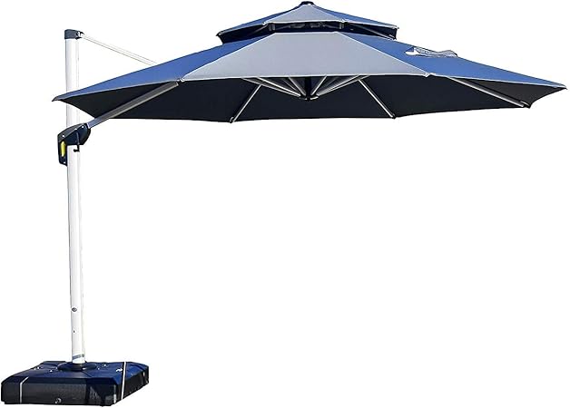 Amazon Com Purple Leaf 11 Feet Double Top Round Deluxe Patio