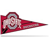 Rico Industries NCAA Ohio State Buckeyes Soft Felt Pennant - EZ to Hang - Home Décor (Game Room, Man Cave, Bed Room)