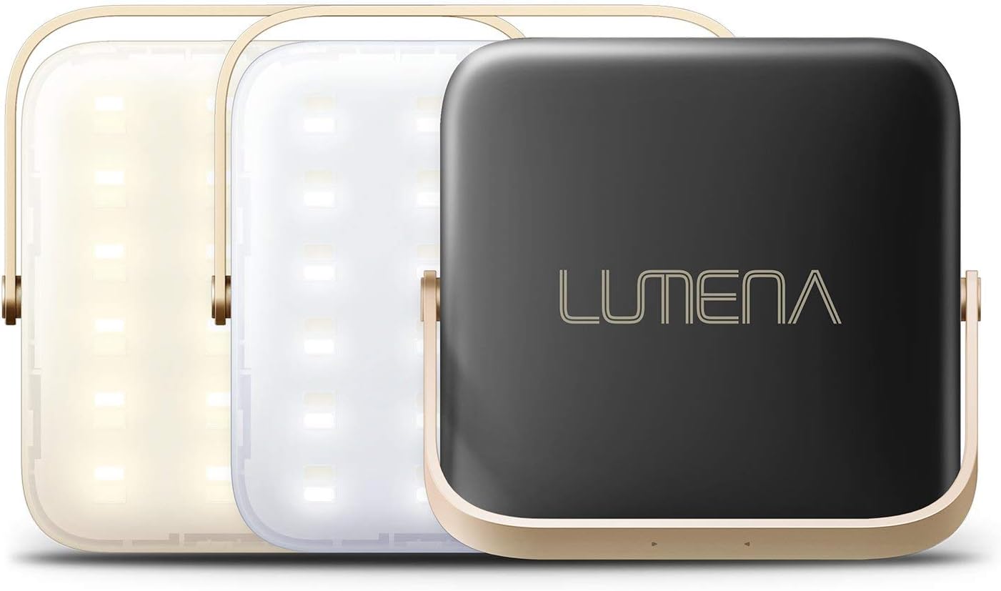 Lumena Compact Executive Portable LED Light 1300 Lumens 10000mAh and Power Bank Phone Charger for Camping, Outdoors, Activities and Travel