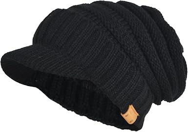 knit newsboy cap