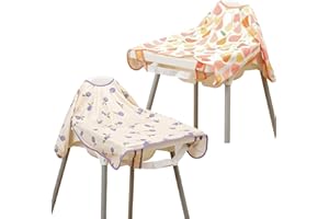 Happy Flute Long Sleeve Baby Bib-Mess Proof Baby Feeding Bibs with Adjustable Design for Babies during Eating or Highchair