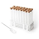 BKMAMLAB Glass Test Tube Set 24pcs 80ml Glass Test