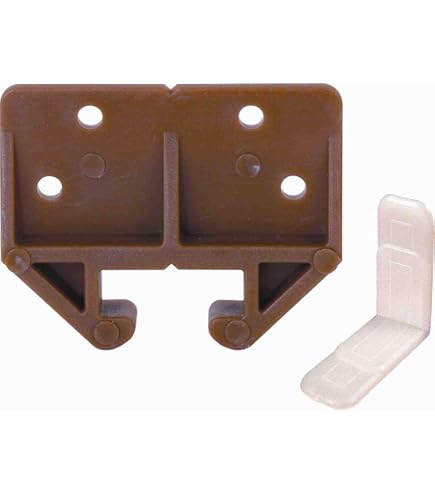 Unlorspy 8-Pack White Plastic Drawer Guide Rails With Screws - Center Mount Slides For Furniture & Dressers