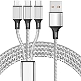 Multi Charging Cable, 4ft 2Pack USB C Splitter