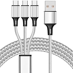 Multi Charging Cable, 4ft 2Pack USB C Splitter