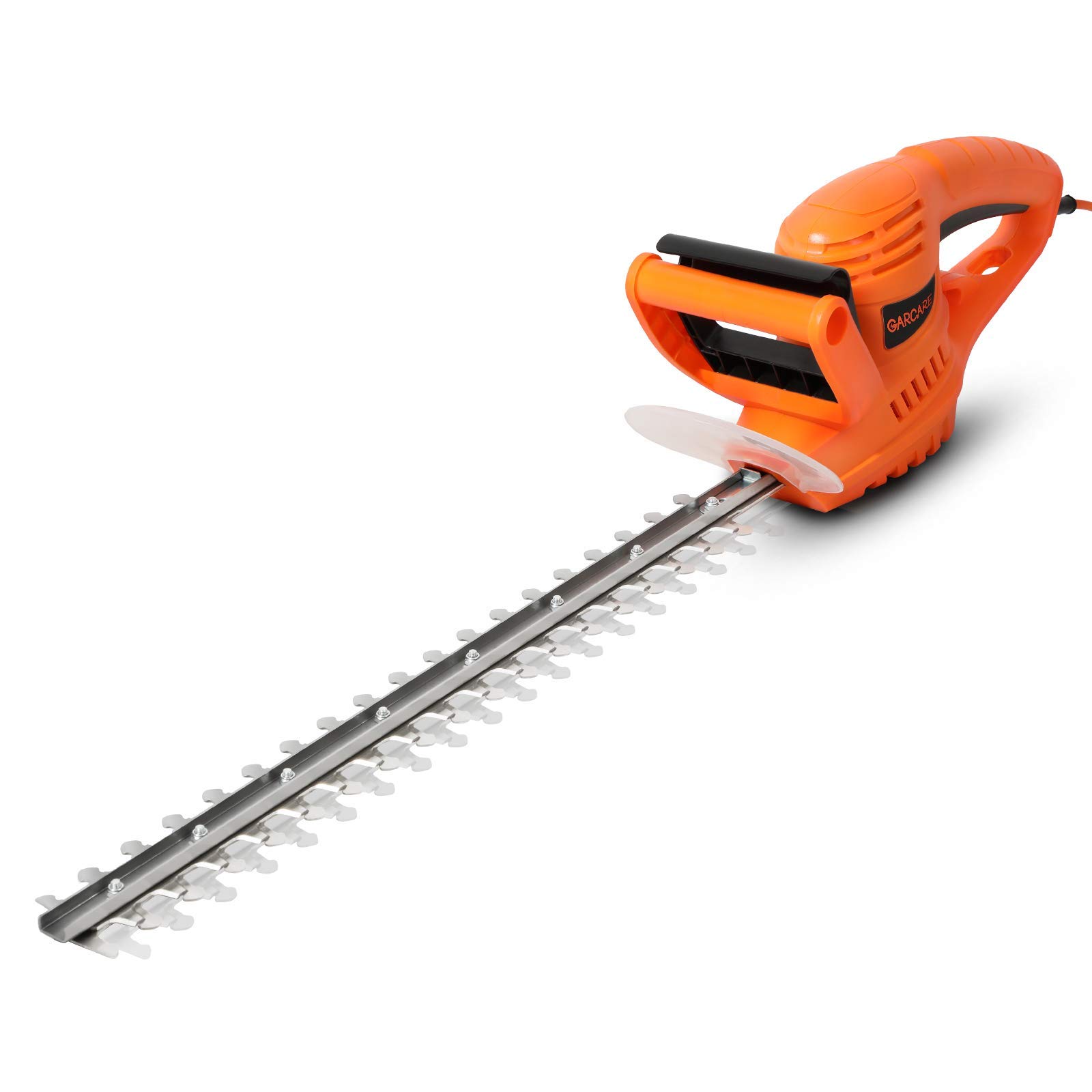 GARCARE Corded Electric Hedge Trimmer 500W Tree Cutter with 51cm Length & 16mm Cutting Width Blade and Blade Cover Included