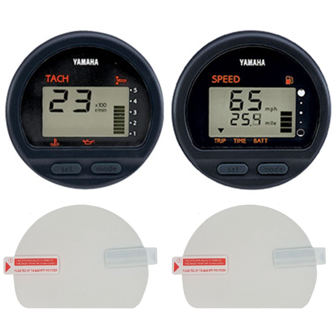 Boat Gauge Screen Protector for Yamaha Outboard Round Digital Multi
