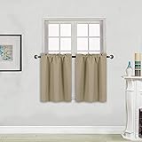 Home Collection 2 Panels 100% Blackout Curtain Set