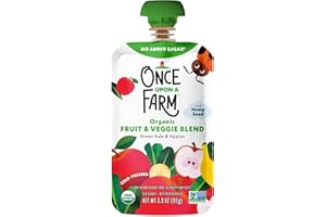 Once Upon A Farm, Organic Green Kale & Apples Pouch, 3.2 Ounce