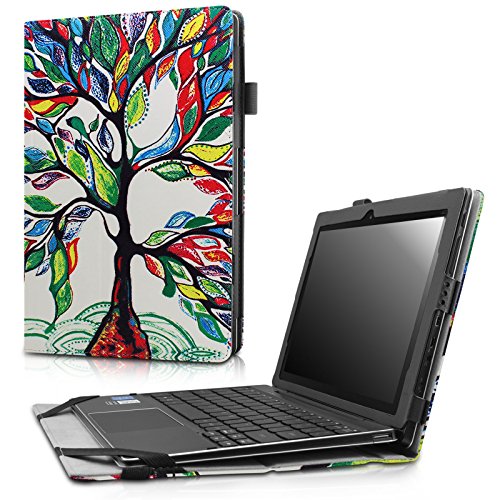 Lenovo Miix 310 Case - Infiland Folio Premium PU Leather Stand Smart Case Cover For Lenovo Miix 310 10.1