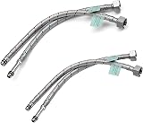 Xcel Home 2 x M10 x 1/2in Flexible Tap Connectors 300mm Pair view 1