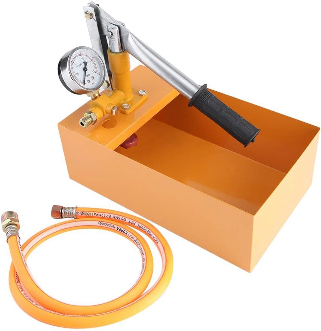 ClookYuan 25KG Hand Power Test Pump Universal Water Pipe Leakage Tester Manual Water Pump Durable Hydraulic Pressure Test Pump