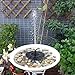 WBPINE Solar Fountain Pump, Solar Powered Floating Fountain Kit Solar Water Fountain for Bird Bath Pond, Pool and Garden Decoration