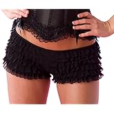 Velvet Kitten by Lingerie Diva Sexy Boy Short Panties for Women with Ruffles and Bow