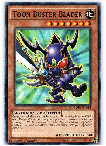Yu-Gi-Oh! - Toon Buster Blader (BOSH-EN038) - Breakers of Shadow - 1st Edition - Rare