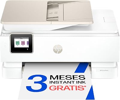Envy Photo 7930, Impresora multifunción de inyección de Tinta A4 a Color, Wi-Fi Doble Banda, impresión automática a Doble Cara, ADF de 35 Hojas, Bandeja para Fotos, 3 Meses de Instant Ink