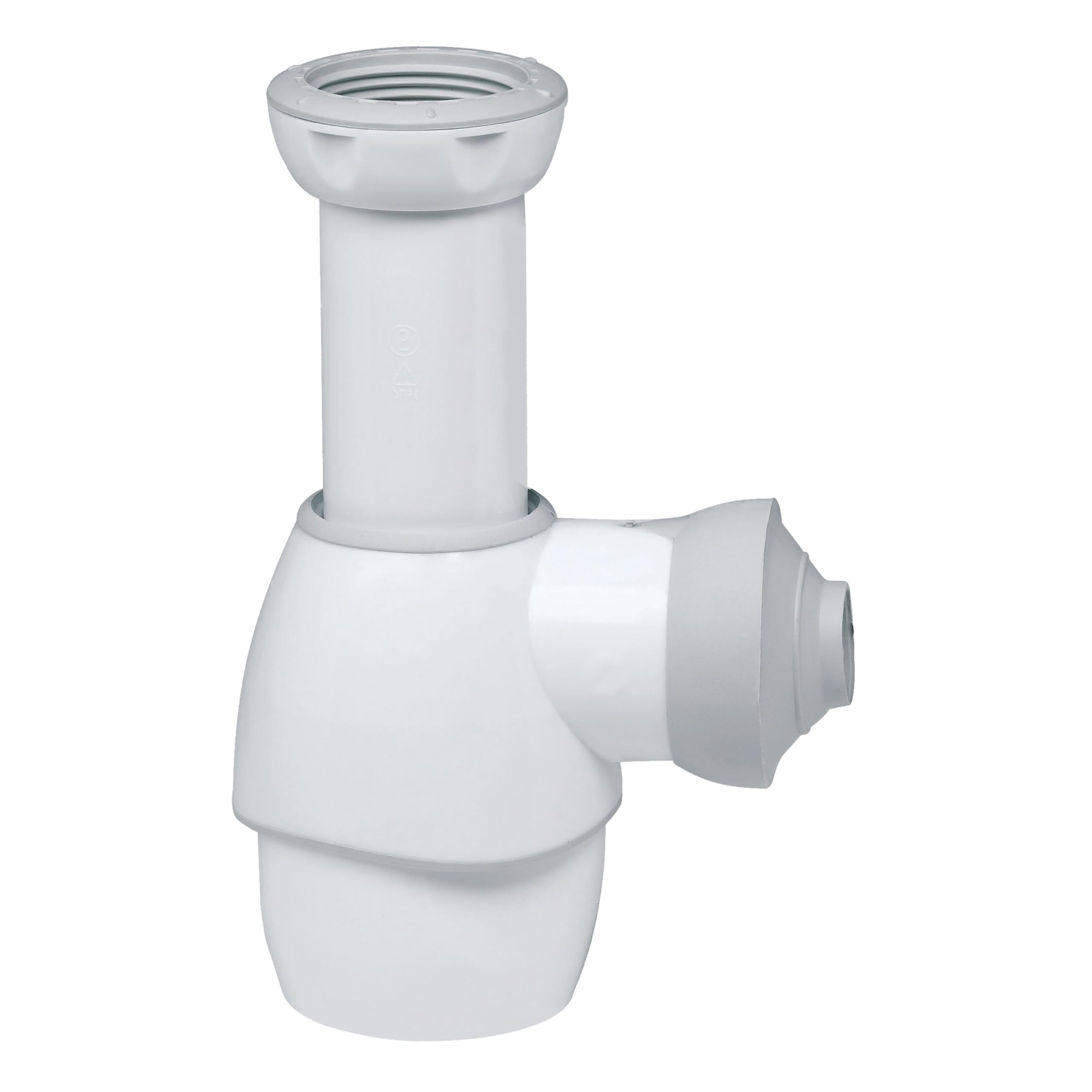 Wirquin 31180002 Universal Siphon for Basin White/Grey