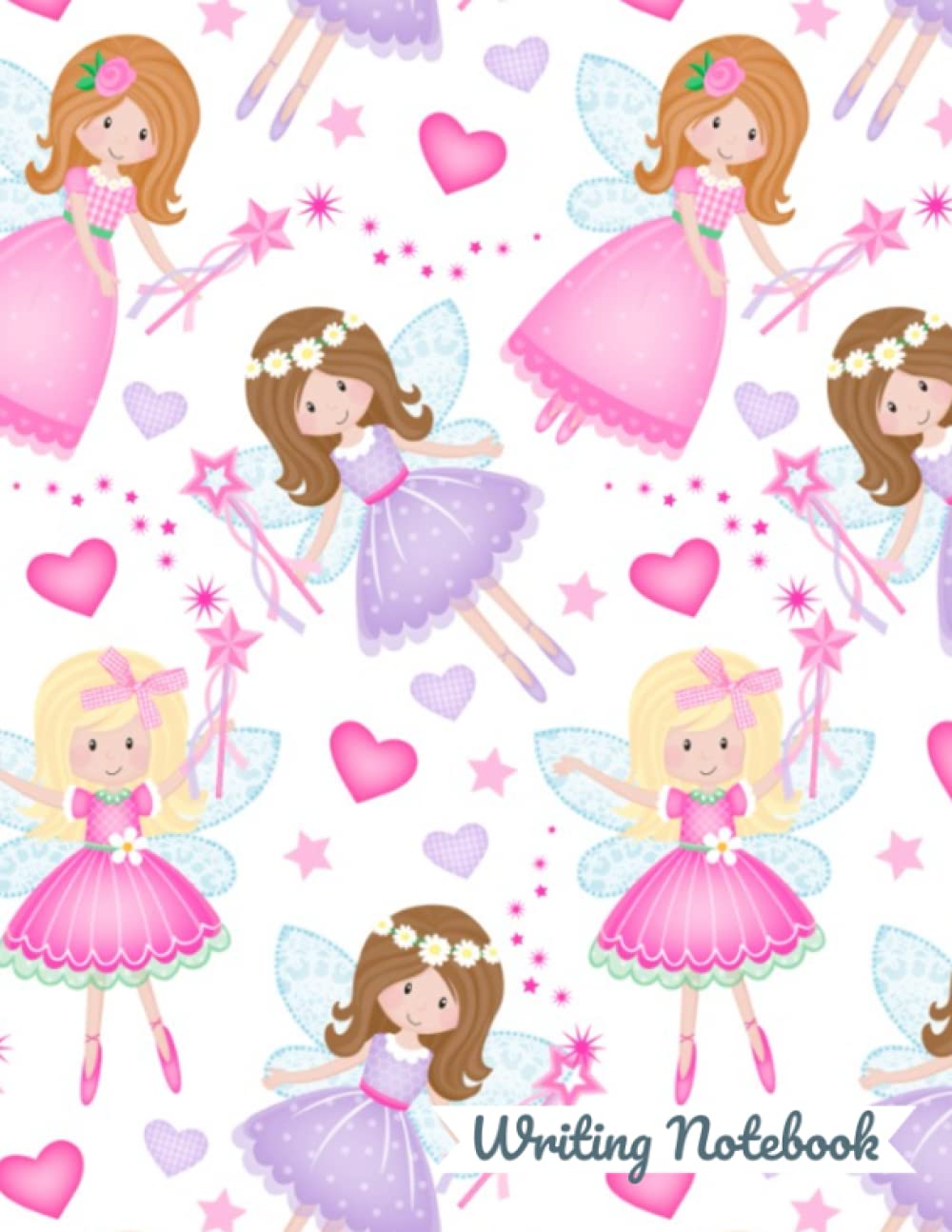 Fairy Notebook for Girls Kids College Ruled Composition Notebook