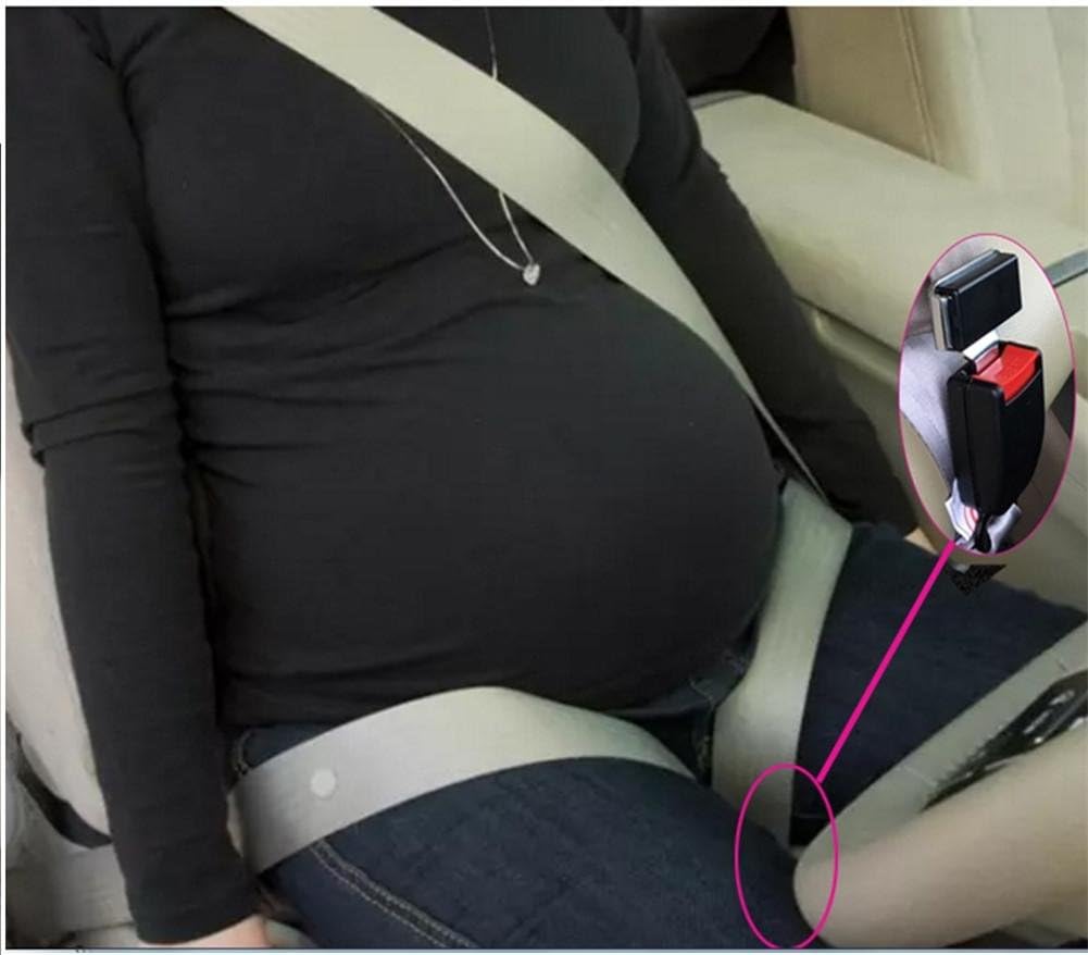 Maternity Car Seat Belt Adjuster Comfort Safety Seat Belts for Pregnant Moms Belly, grey