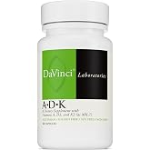 DAVINCI Labs ADK, 30 Capsules | Helps Support Bone, Heart &amp; Immune Health, with Vitamins A, D3 &amp; K2 (as MK-7), Vegetarian, Gluten Free &amp; Soy Free