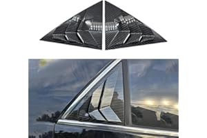 BOYOUS 2PCS ABS Material Compatible For 7th Honda Accord 2003-2007 Car Auto Exterior Sport Style Side Air Vent Scoop Cover Accessories Rear Side Window Louvers (Carbon Fiber)