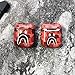 Shark Teeth Camo Softshell Silicone AirPods IMD Case for 1st & 2nd Gen AirPods Charging & Wireless Charging Case Protective Cover and Skin Supreme Gift Bape Boy Girl [NO Button Cutout] (Red)