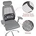 SERMICLE Lumbar Support Mesh,Vekey Back Support Mesh Back Cushion Breathable Comfortable Adjustable for All Types Car Seat Office Chair (PP Fiber Mesh, Standard)