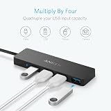Anker 4-Port USB 3.0 Ultra Slim Data Hub for MacBook, PC, Surface Pro, XPS view 5