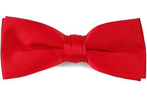 boxed-gifts Boy's Poly Satin Banded Clip On Bow Ties (Lavender)