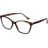 2SeeLife Large Cat Eye Reading Glasses For Women - Medium-Wide Faces, Durable Frame, Spring Hinges