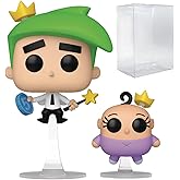 POP Animation: The Fairly Odd Parents - Cosmo and Poof Funko Vinyl Figure (Bundled with Compatible Box Protector Case), Multicolored, 3.75 inches