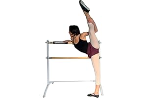 Artan Balance Ballet Barre Portable for Home or Studio, Height Adjustable Bar for Stretch, Pilates, Dance or Active Workouts, Single or Double Bar, Kids and Adults