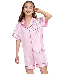 ALHAVONE Kids Girl Pajama Set with Headband