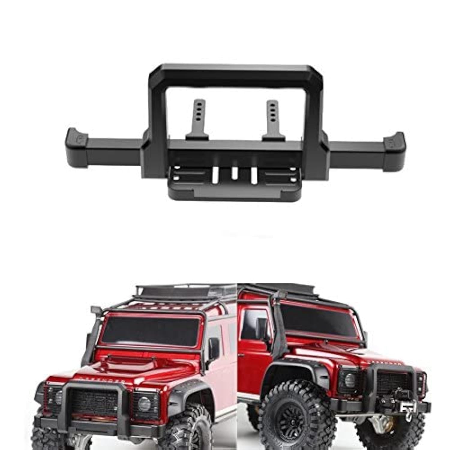 1 Set Metal Front Bumper/Rear Bumper for TRX4 1/10 RC Crawler Car
