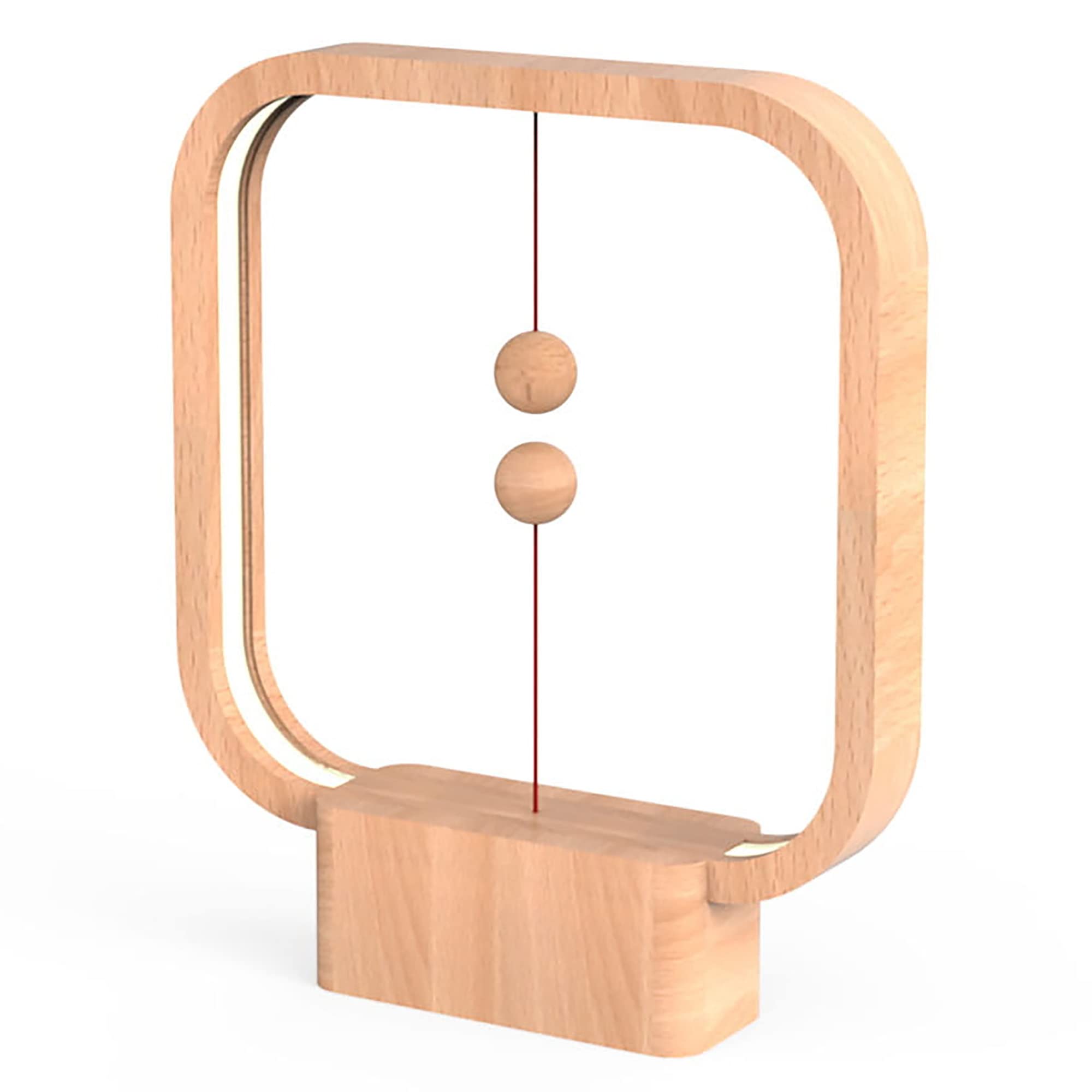 Heng Lamp Square by Allocacoc DesignNest (Light Wood)