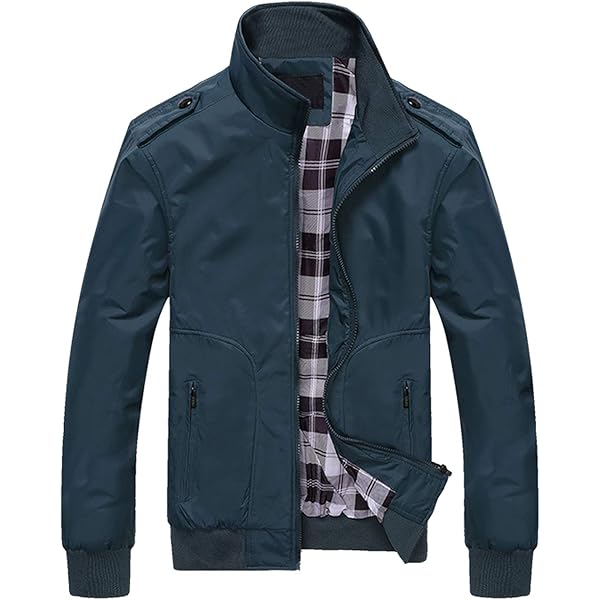 HaoMay Men's Business Casual Full Zip Lightweight Jacket