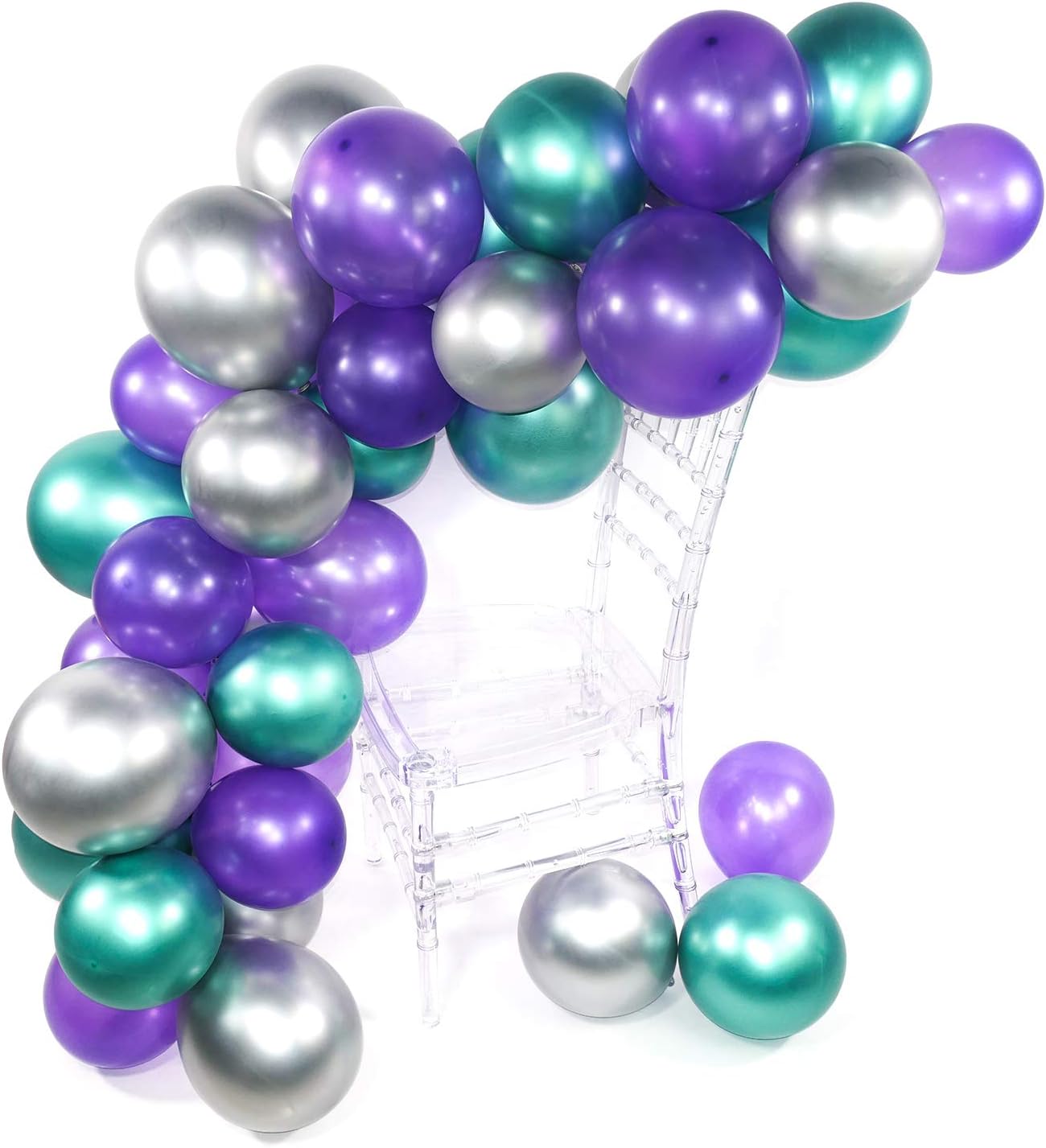 Ballon Anniversaire Skyiol Violet Blanc Argent 30cm Helium Metallique Confettis Ballons 10m De Ruban De Mariage Comme Enfants Fille Graduation Decoration De Fete De Douche De Bebe Decorations Decorations Et Accessoires De