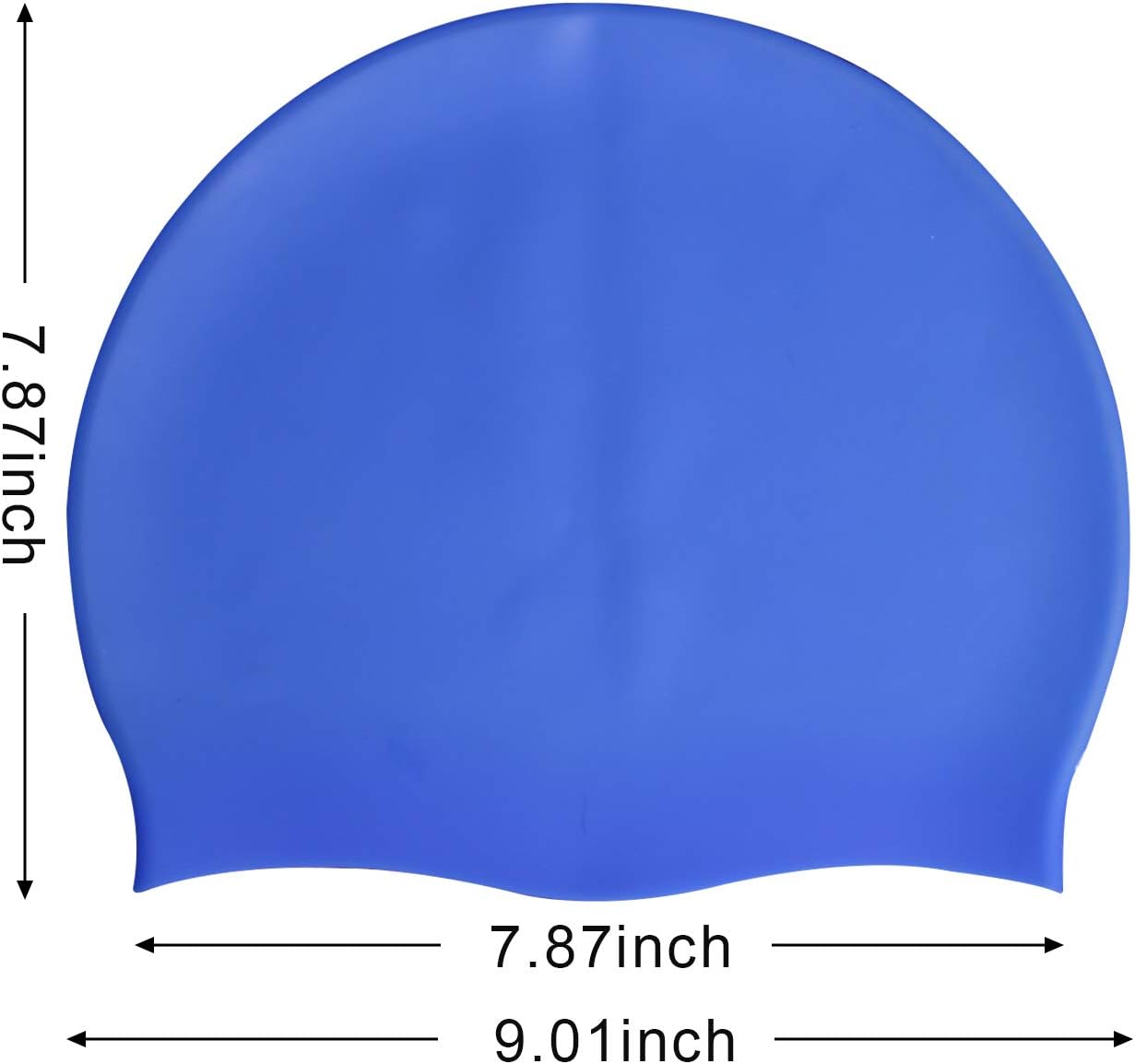 DECYOOL 4 Sets Silicone Swim Cap, Waterproof Swimming Cap with Silicone Nose Clip & Earplugs Cover Ears : Sports & Outdoors