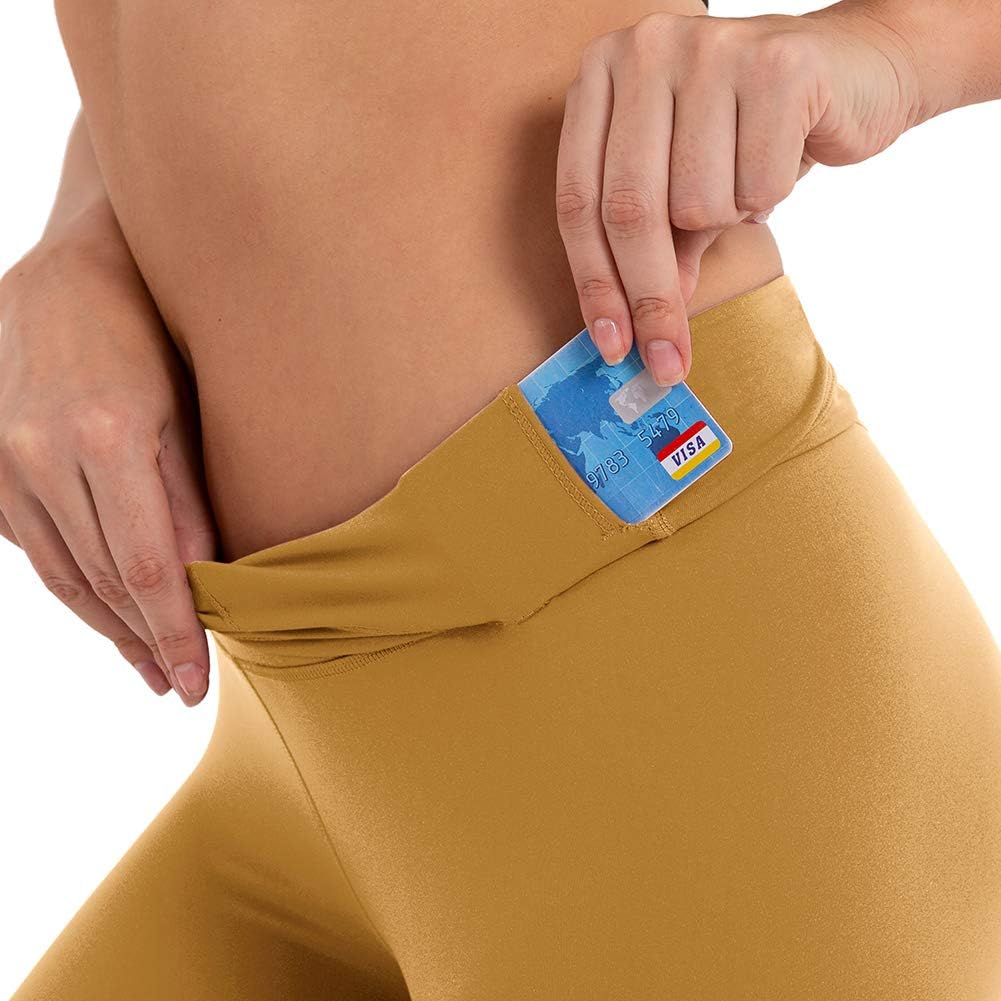 BOSTANTEN High Waist Leggings for Women Tummy Control Yoga Pants Ultra Soft Running Tights with Inner Pocket: Clothing