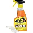 Goo Gone Adhesive Remover Spray Gel, Removes Chewing Gum, Grease, Tar, Stickers, Labels, Tape Residue, Oil, Blood, Lipstick, Mascara, 12 oz with Sticker Lifter