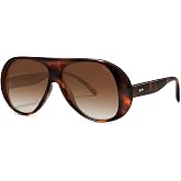 SOJOS Retro Polarized Oversized 90s Aviator Sunglasses Womens Men Trendy Vintage Square Shades SJ2661