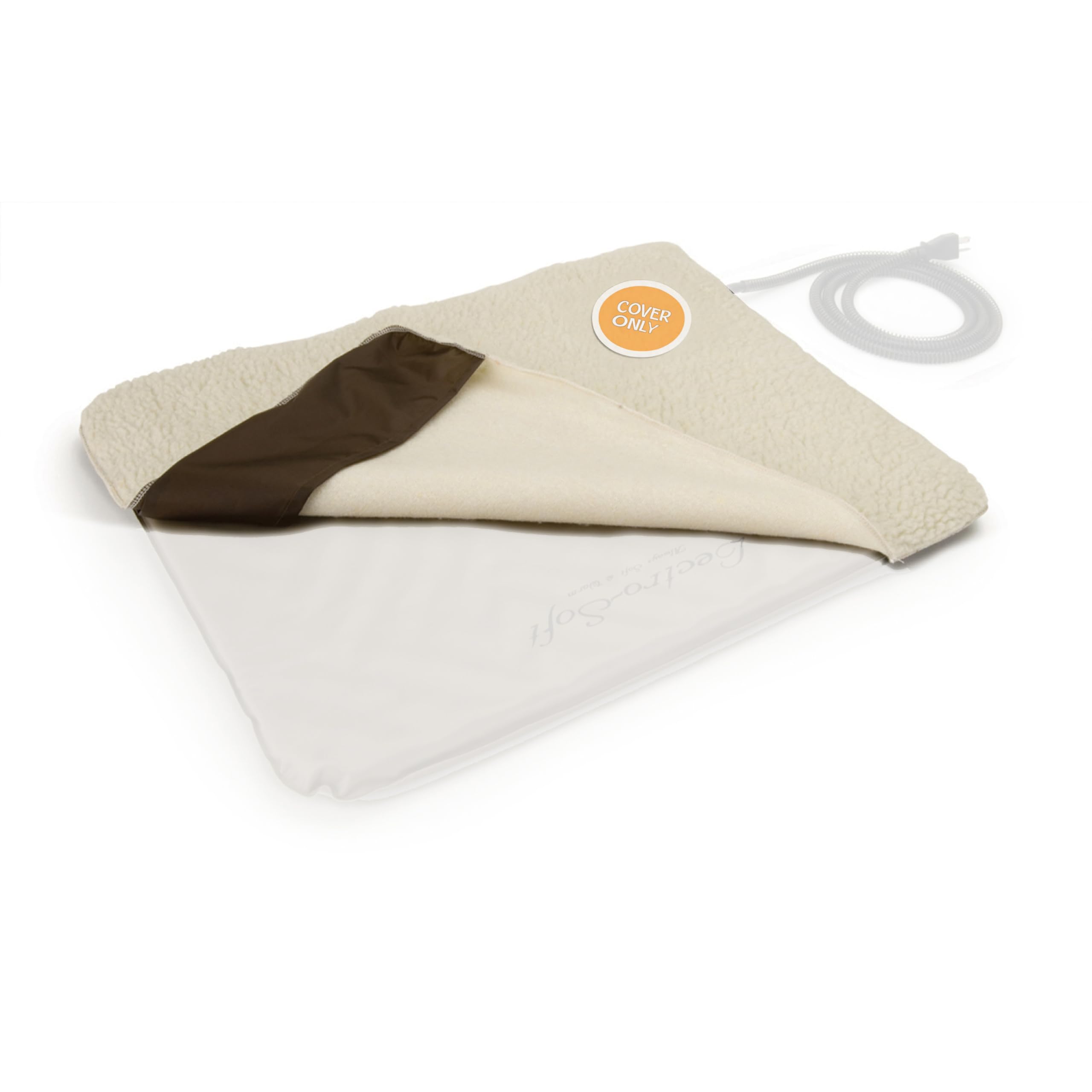 K&H PET PRODUCTS Lectro-Soft Outdoor Heated Dog & Cat Bed Replacement Cover, Fits K&H Lectro-Soft Large Beds (Heated Bed Sold Separately), Machine Washable Soft Fleece Cover - 36 X 25in