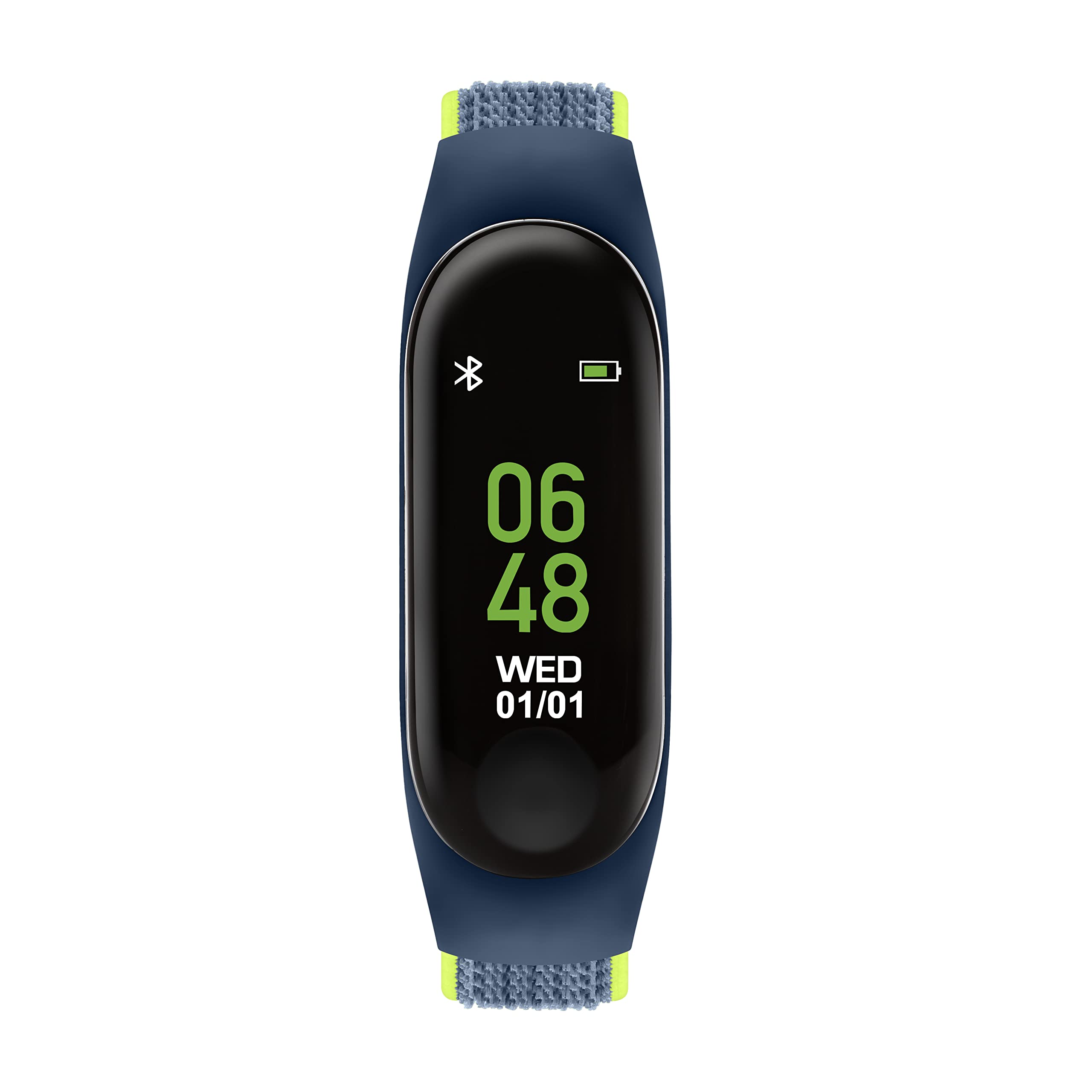 Tikkers Series 1 Blue Canvas Rip Strap Activity tracker with colour touch screen and up to 7 day battery life TKS01-0012