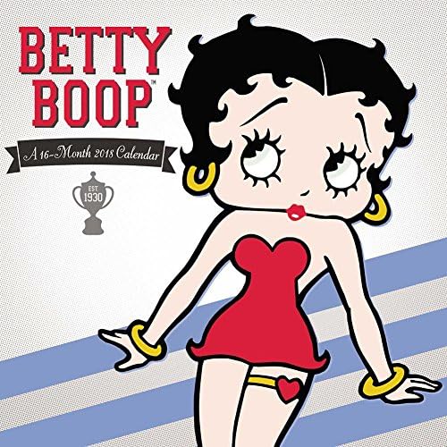 Betty Boop 2018 Wall Calendar - Classic Flirty Poses w/ Square Grid Layout