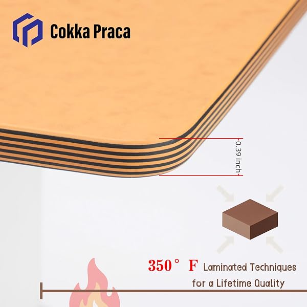 COKKA PRACA DISHWASHER SAFE WOOD CUTTING BOARDS FOR KITCHEN, WOOD CUTTING BOARD SET OF 3, DOUBLE SIDED, 0.39” THICK CHOPPING BOARD SET WITH HANDLE, WOODEN CUTTING BOARDS FOR MEAT, VEGETABLE, FRUIT